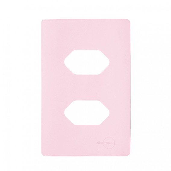 Placa p/ 2 Tomadas 4x2 - Novara Especiais Petala Placa p/ 2 Tomadas 4x2 - Novara Especiais Petala